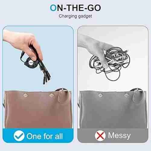 Multi Charging Cable, Retractable USB Fast Charger Cord 4 in 1 Chargers gallery