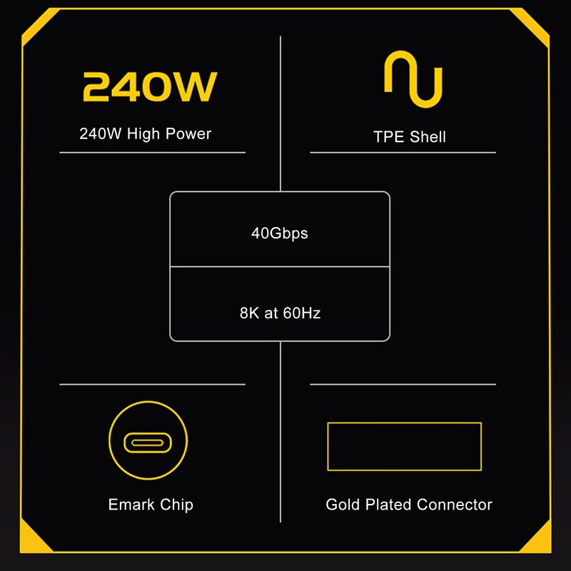 ♡ 240W U Angle Short Cable FPC USB4.0 Type C Male To Male 8K At 60Hz 40Gbps gallery