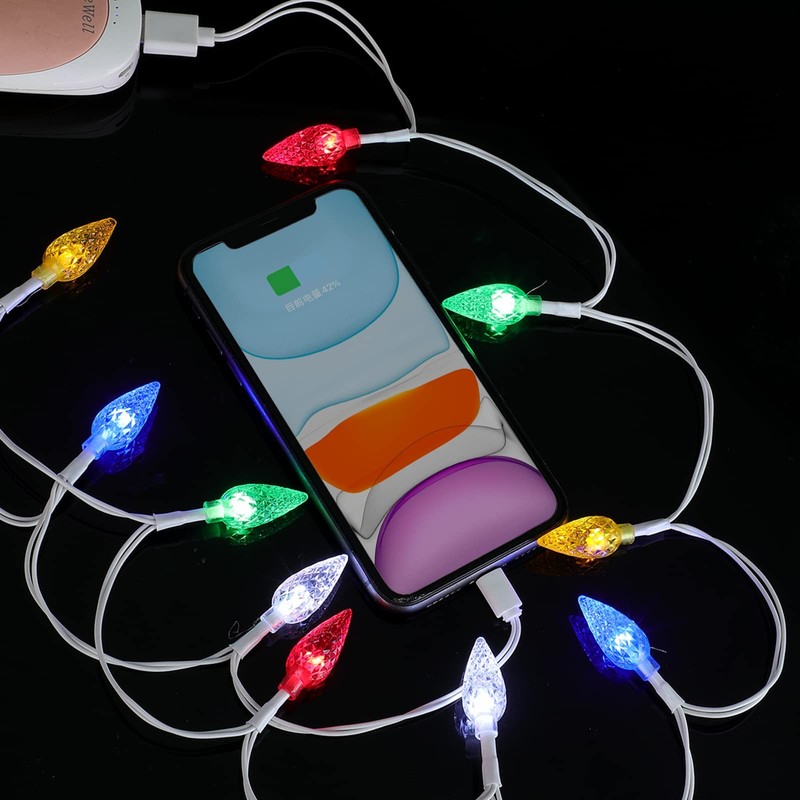 LED Christmas Light iPhone Charger Cord USB C C Charging Cable Gift for iPhon... gallery