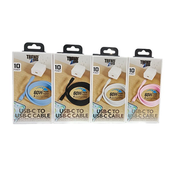 Trend Zone 10ft USB-C to USB-C Cable