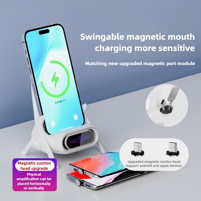 2025 Creative Mobile Phone Holder Vertical Small Chair Wireless Charger gallery