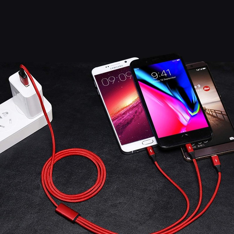 For Motorola Moto G Stylus 5G - 3-in-1 USB Cable Power Cord Charging Wire USB-C gallery