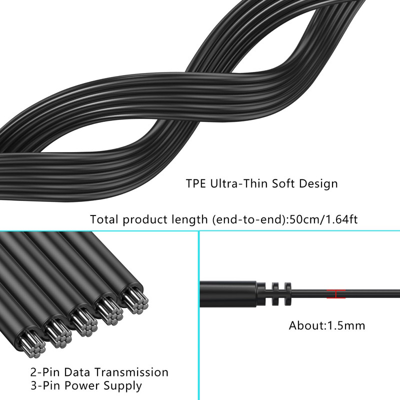 Short 90 Degree USB Type C 2.0 Flat Cable,Pd 65W USB C 2.0 Fast Charge Cable,Sho gallery