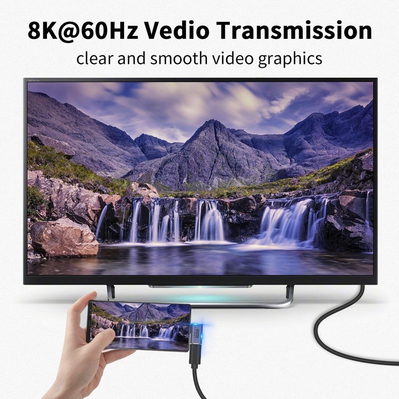 Right Angle USB 4 Type C 40Gbps 8K 100W Charging Adapter Thunderbolt 4/3 Tablet gallery
