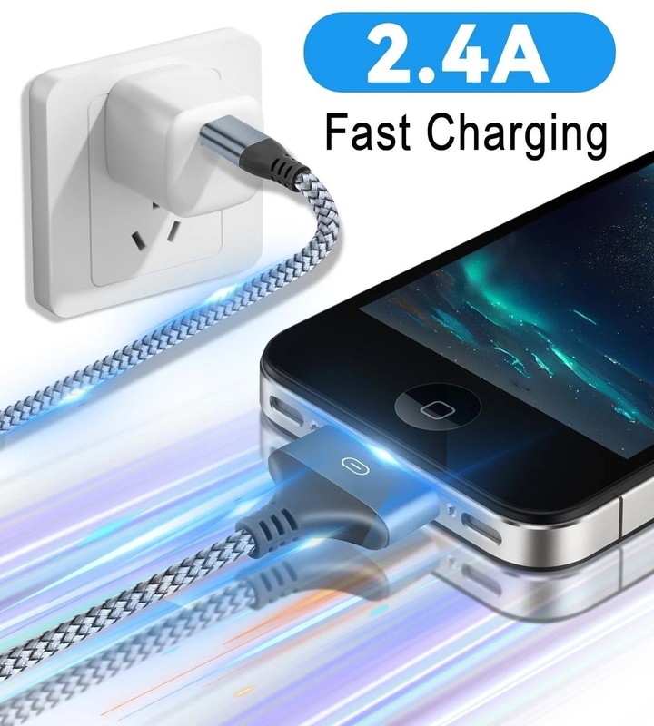 30 Pin to USB C Adapter Ipod Charger Nylon Braided Fast Charging Data Cord Next gallery