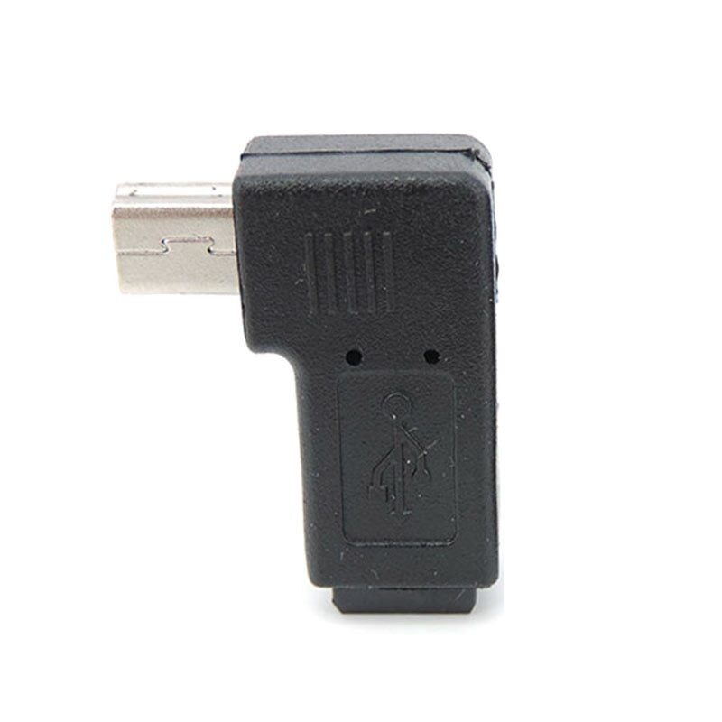 Mini USB 5pin elbow male to female 90 degree adapter M to F Left and right angle