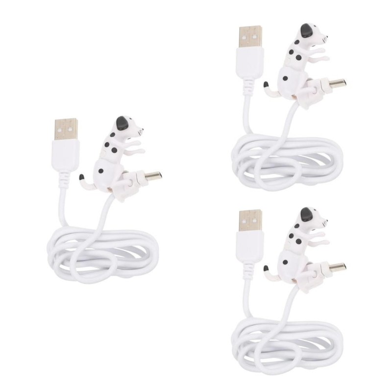 3pcs Charging Cables Funny Dog Type-c Charging Adapter Type-c Charging Cable