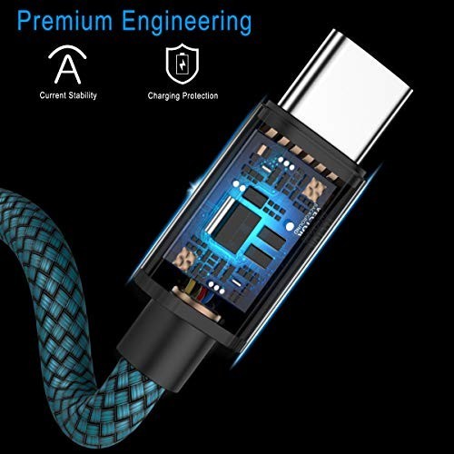 USB Type C Charger Cable 3-Pack with USB to C Adapter, Thunderbolt 4 OTG Convert gallery