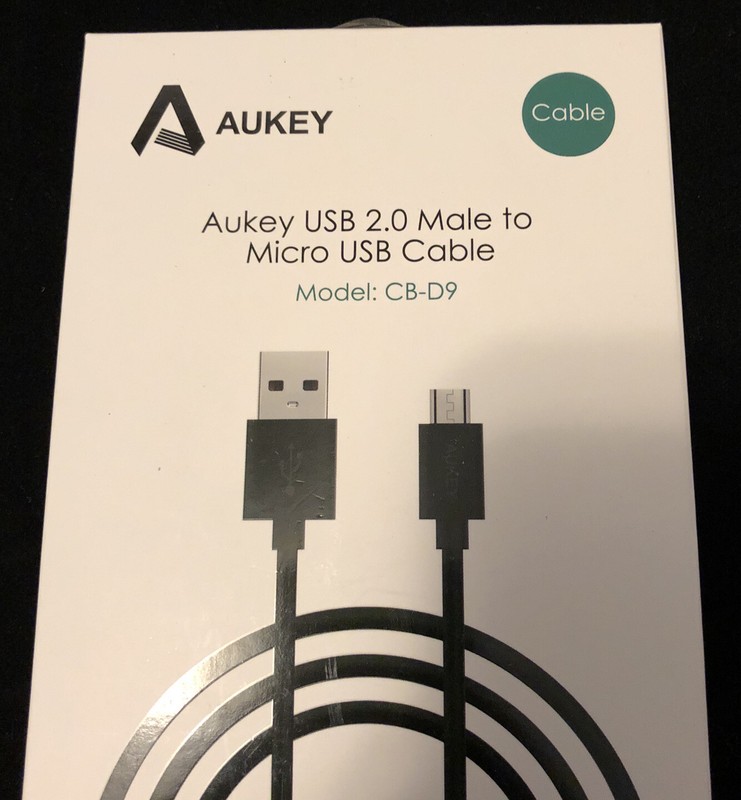 AUKEY USB to Micro USB Cable 6.6 ft Extra Long White CB-D9