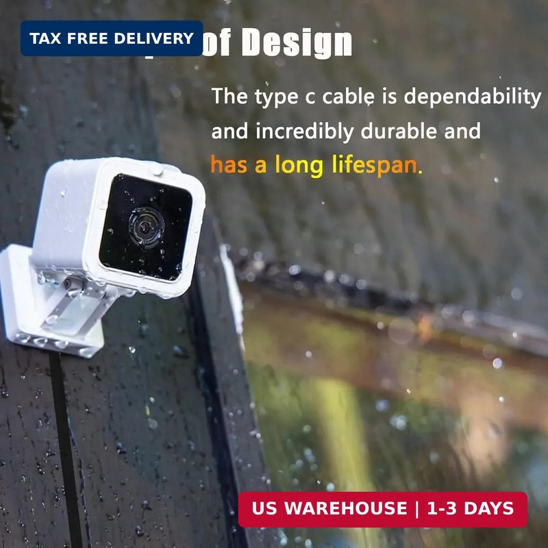 USB C Extension Cable 25 FT for Outdoor Camera, Waterproof Charger Cord gallery