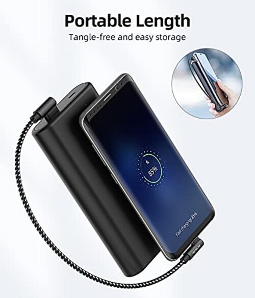 Short USB A to USB C Cable Right Angle 1ft, [Pack 1ft] Portable 90 1FT 3 Black gallery