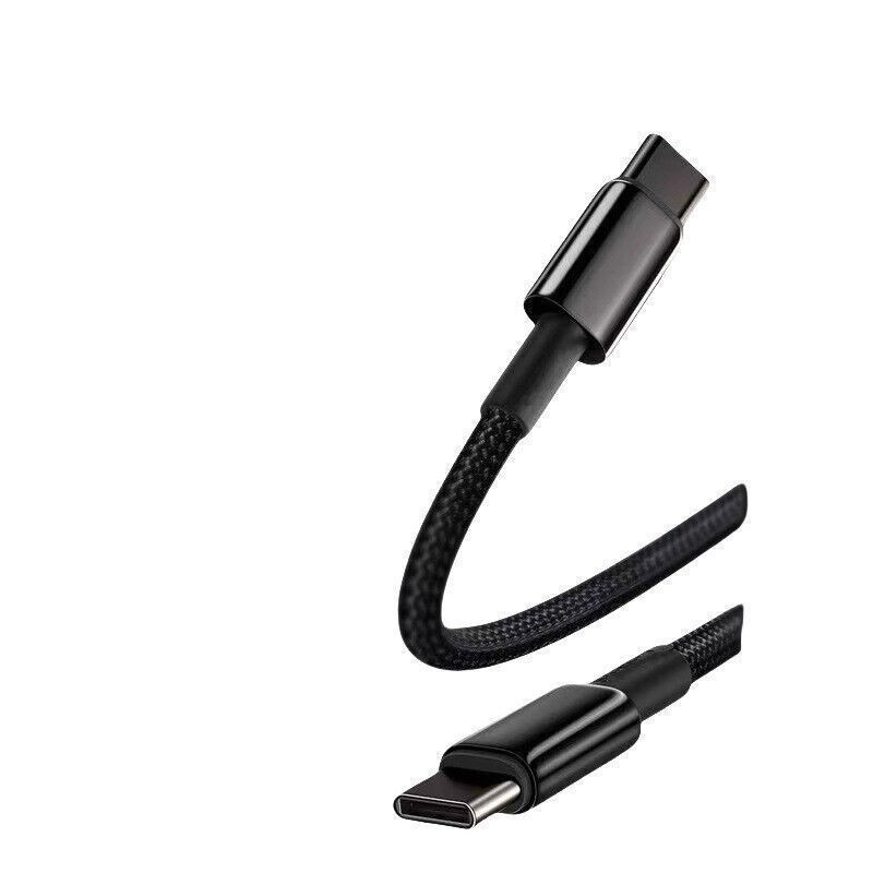 1 PC Braided C-TYPE-C (BLACK) Charging Data SYNC Charger Cable Cord NEW gallery