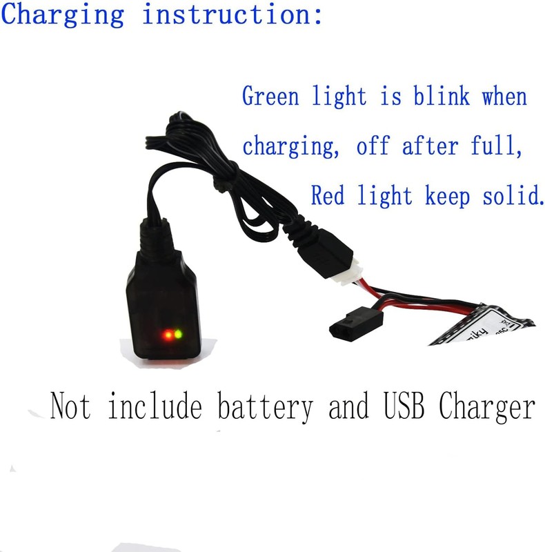 USB Charge Cable With XH 3P Plug For 2S Lipo Battery gallery