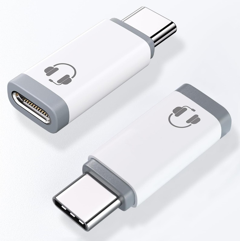 “2 Pack USB C to Light-ning Audio Adapter, Type C Male White “