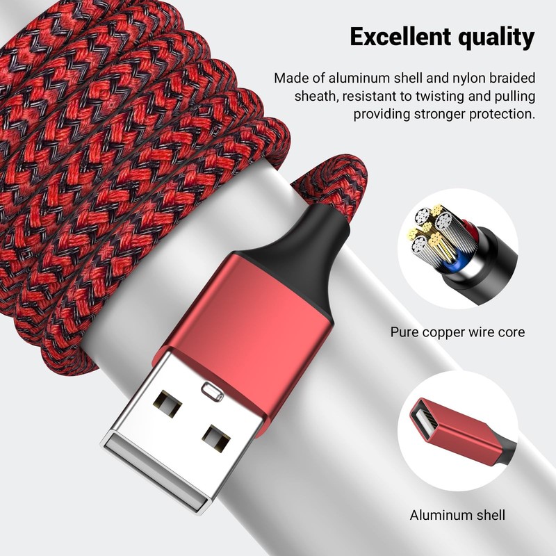 POHFP 6.6FT USB Splitter 2 in 1 Out, A to 2 Female Extension Cable Charging a... gallery