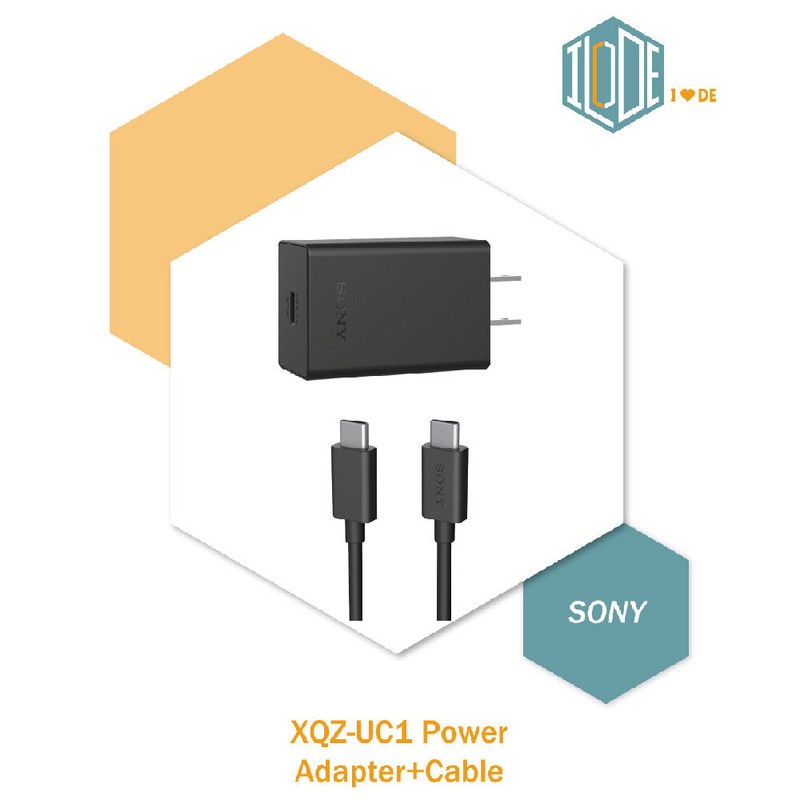 Original Sony Official 30W Fast Charger with USB PD + USB Type-C Cable (XQZ-UC1) gallery