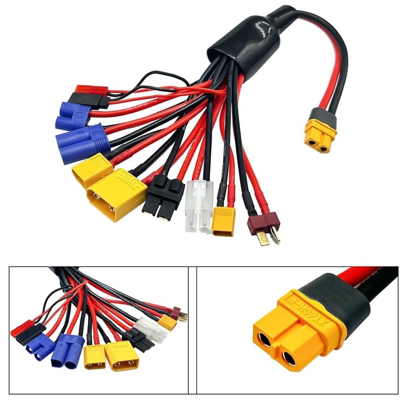 10-in-1 Banana Plug Multi Charger Adapter & Octopus Cable for RC Lipo Batteries gallery