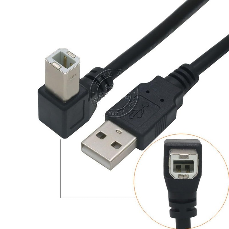 Tivid 59inch USB 2.0 High Speed Printer/Scanner Right Angle Cable USB Printer... gallery