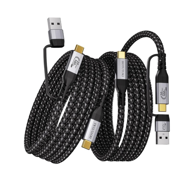 Long USB Cables 2PACK（10FT+10FT） USB a to USB c Ca