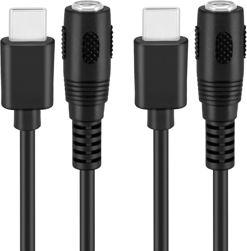 2 Pack 0.3M USB Type C USB-C Male to DC 5.5X2.1Mm Female Power Jack Extension Ch gallery