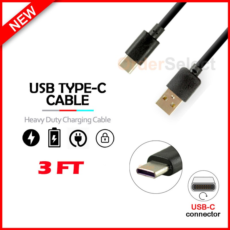USB Type-C Charger Cable Cord for Phone T-Mobile Revvl 4 / Revvl 4+ / Revvl 5G
