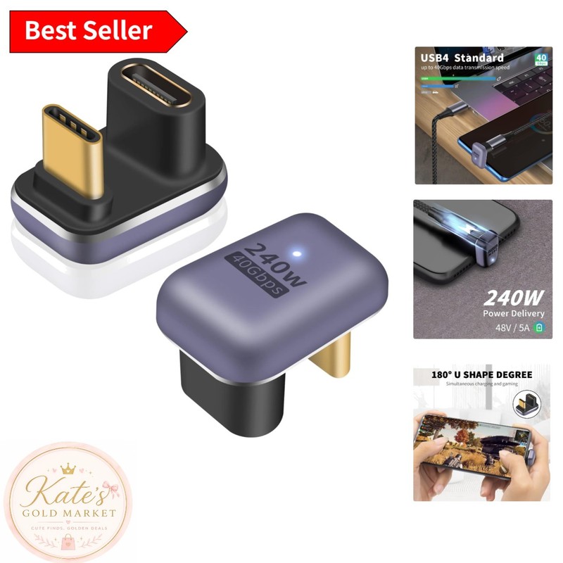 Versatile USB C 180° Adapter Duo – Durable, Fast Charging & High Data Rate