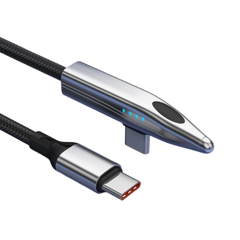 90 Degree Angled 240W Fast Charge Cable Type C Charging Smartphones Tablets gallery