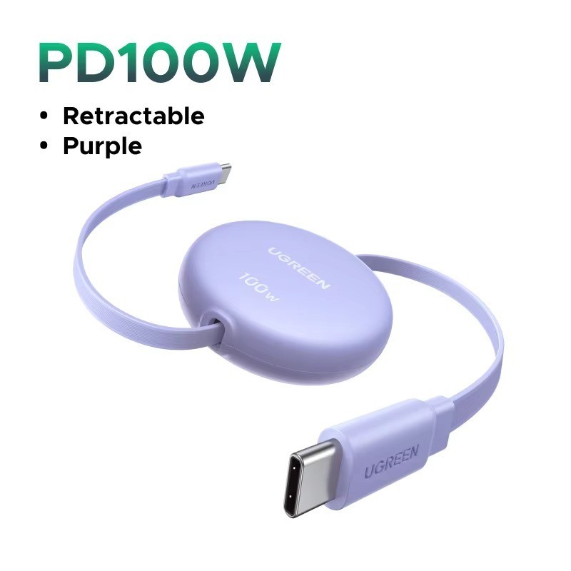 UGREEN 100W USB-C Retractable Charging Cable gallery