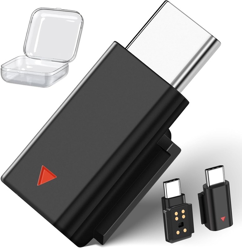 ACANDYA for DJI Mic 3 Adapter USB C Mobile Phone Type-C Phone Wireless Microphon