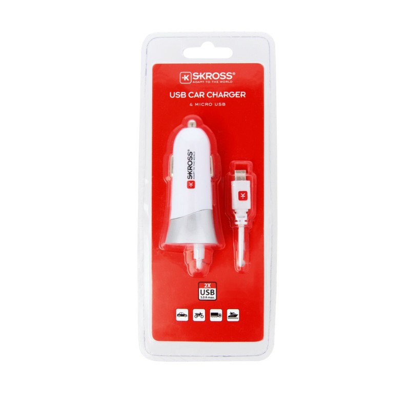 Skross Midget Plus in Car Charging White Micro USB Adapter gallery