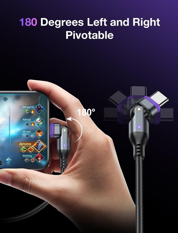Durable 16PIN Magnetic Charging Cable Set - 3.3ft & 6.6ft Lengths for Fast Data gallery