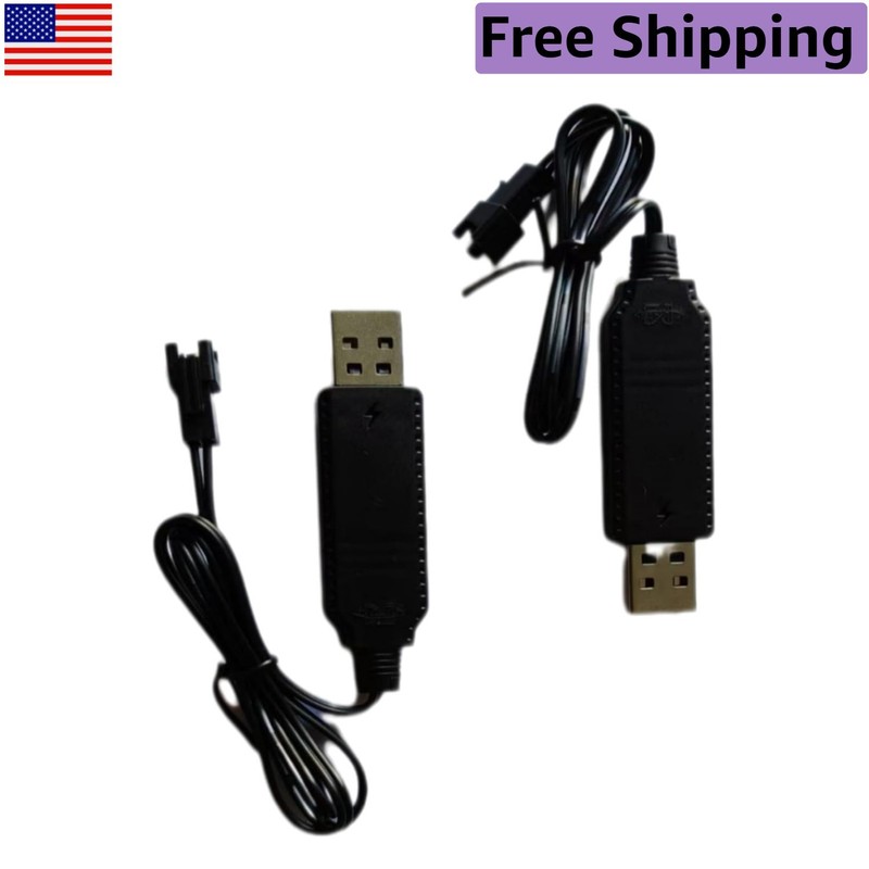 Convenient 3.7V USB Charger with LED Status & Overcharge Guard - 20-inch Cable