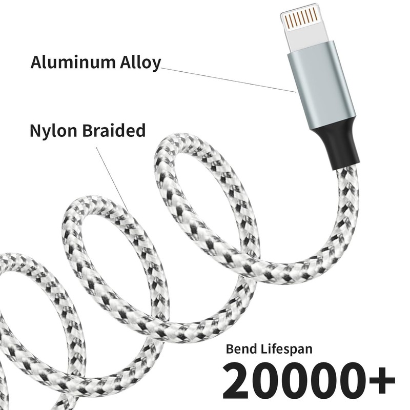 Multi Charging Cable 2Pack 4FT Nylon Braided 3-in-1 USB Micro USB Type-C for ... gallery