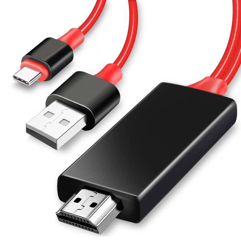 HDMI Mirroring Type C Phone to TV HDTV Cable For Apple iPhone 16 Pro Max/16 Plus gallery