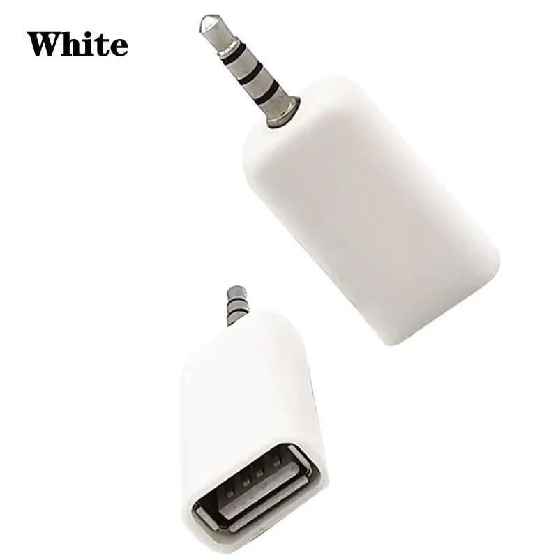 Thrtrht 2 Pack AUX to 3.5Mm Audio Adapter - USB a Female to Male Converter for U gallery