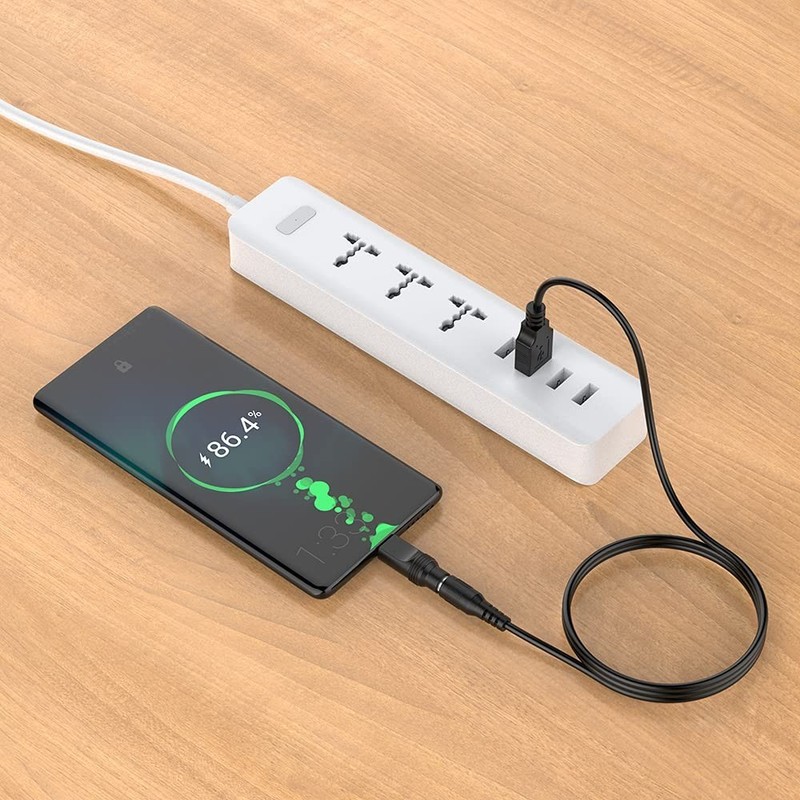 USB to DC 5V Power Cord, Universal DC 5.5x2.1mm Plug Jack Charging Cable with... gallery