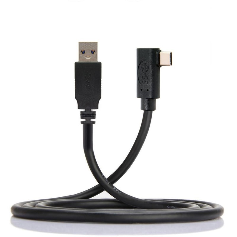 1.2M CY Fit for Quest Link VR USB 3.1 Type-C Left Right Angled to USB3.0