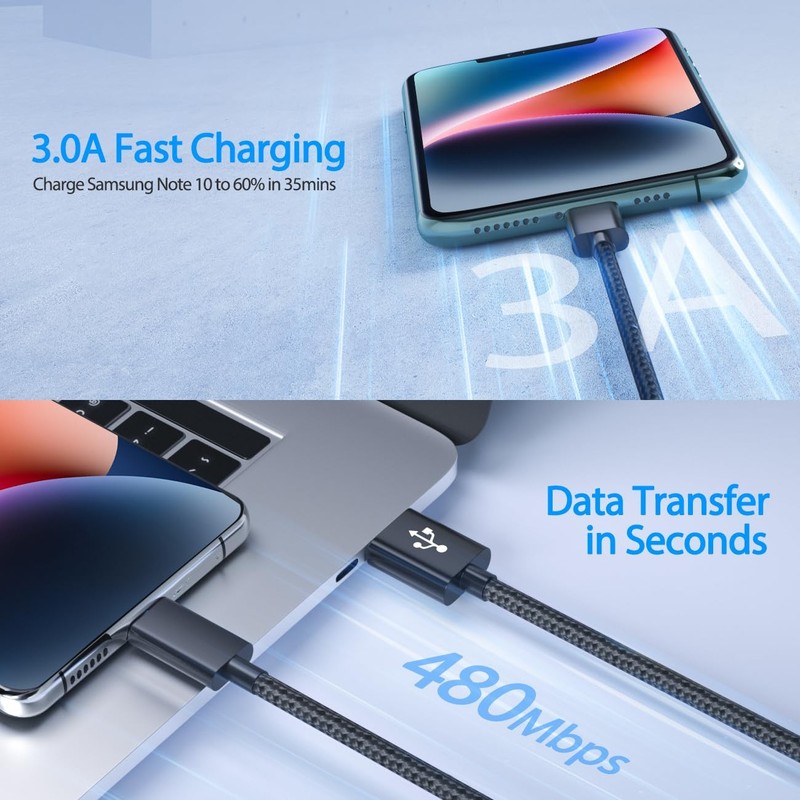 6-10 FT USB Type-C For iPhone 17/16/15 Cable Fast Charger Charging Data Cord Lot gallery