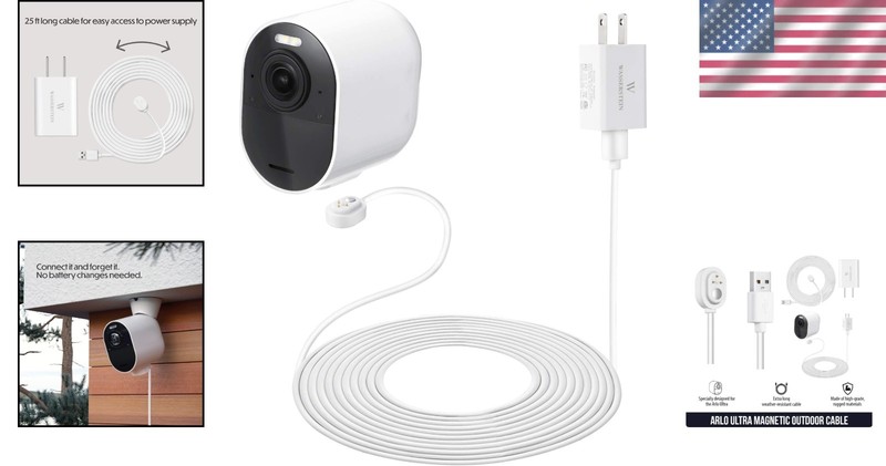 Weatherproof 25ft Charging Cable with Quick Charge Adapter gallery