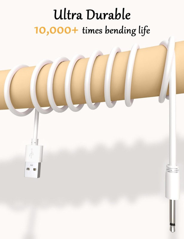 DC Charger 2.5mm Fast USB DC Charging Cable 2.7ft USB A Pin Cord 2 PCS gallery