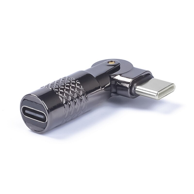 Right Angle USB Adapter 90 Degree Type C Male to Type C Female Connectors