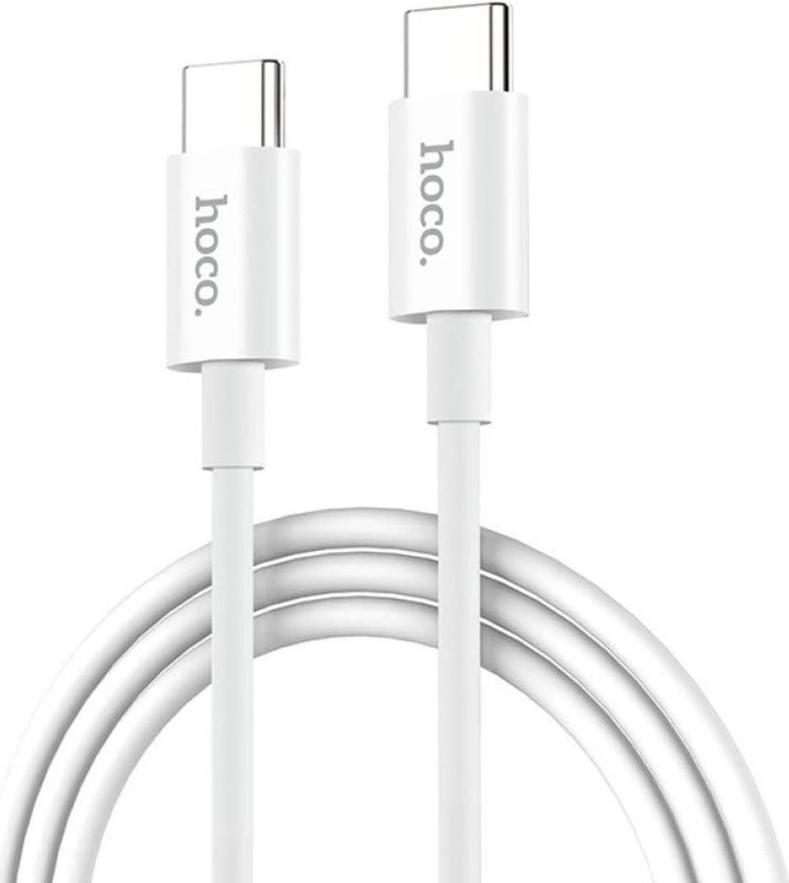 HOCO. Skilled Type C to Type C Charging Data Cable – White (3A 1M)