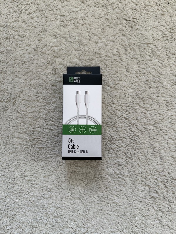 5ft Cable USB-C to USB-C Fast Charge Sync Cable