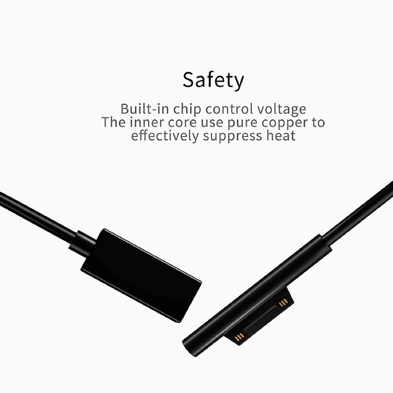 20cmFast Charging USB Type-C Power Supply For Microsoft Surface Pro 4 5 6 Go gallery