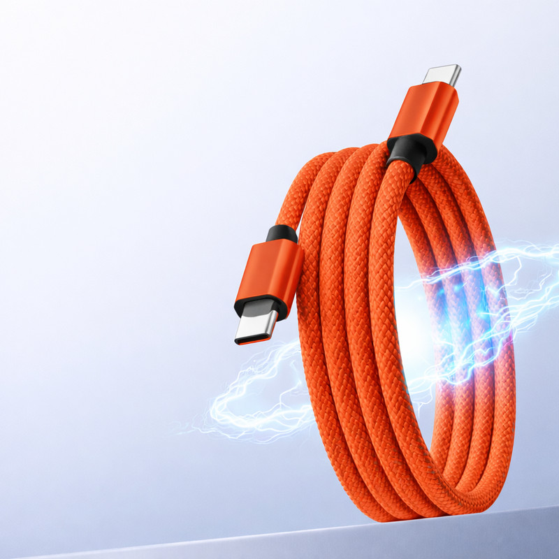 3FT Type-C 60W Charging Cable Braided for Samsung S24 S25 Ultra Google SONY gallery