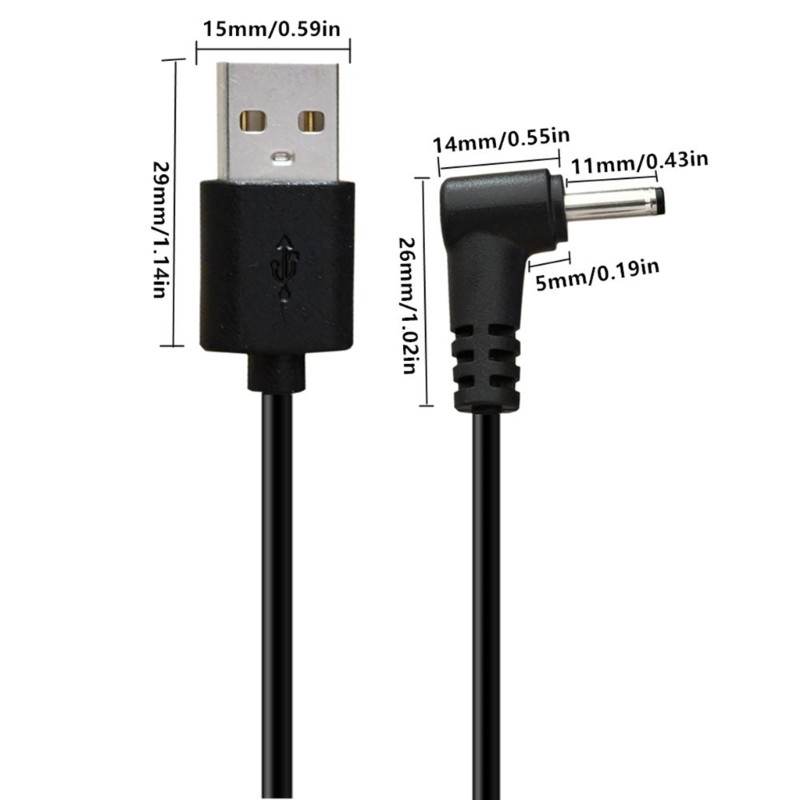 USB to DC5V Charging Line Cable for Flashlights Mini Fan Power Charging Cord gallery