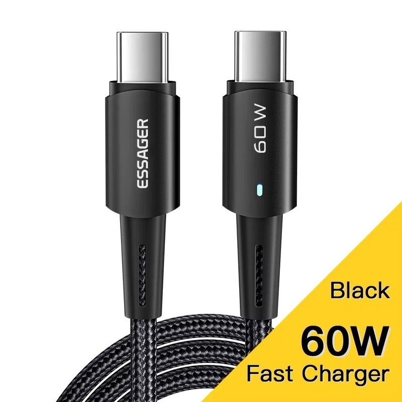 240W USB-C Fast Charge Cable 6A Type-C Quick Charging Cord for Laptop Phone