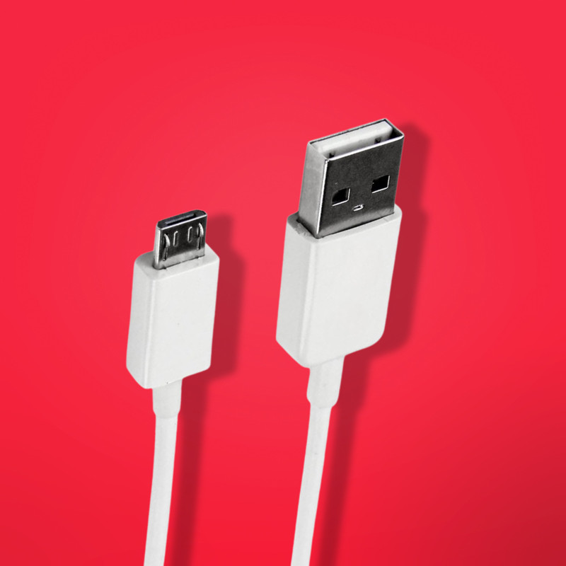 0.5m White Micro USB Cable USB 2.0 A to Micro B Charging Data Cable gallery