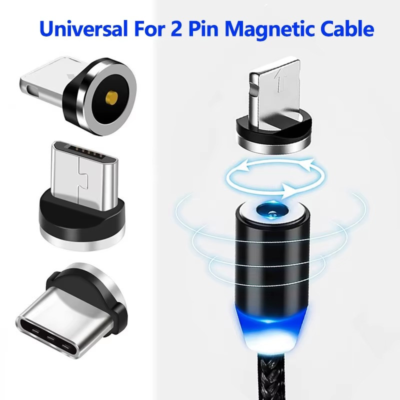 6PCS Magnetic Charging Adapter Tips Replacement Connectors Fast Charge for USB-C gallery