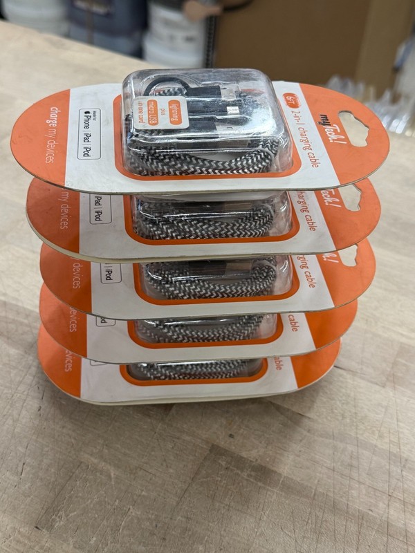 5PK ~ 6ft Charging Cable ~ iPhone & Micro USB Combo ~ iPhone 5 - iPhone X gallery